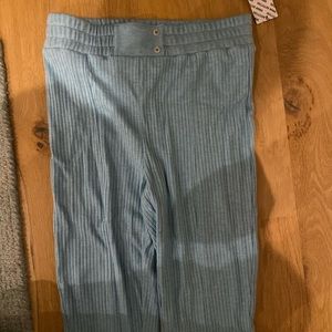 Super cute blue ribbed sweats from out from under from urban
